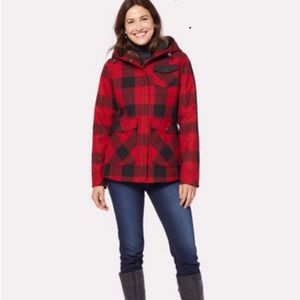 *SOLD* NWT PENDLETON Red & Black Wool Blend Coat